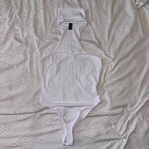 White Turtleneck Top